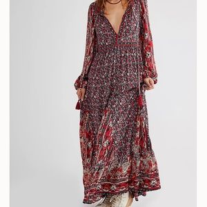 Free People Happy Feelings Midi Dress NWT